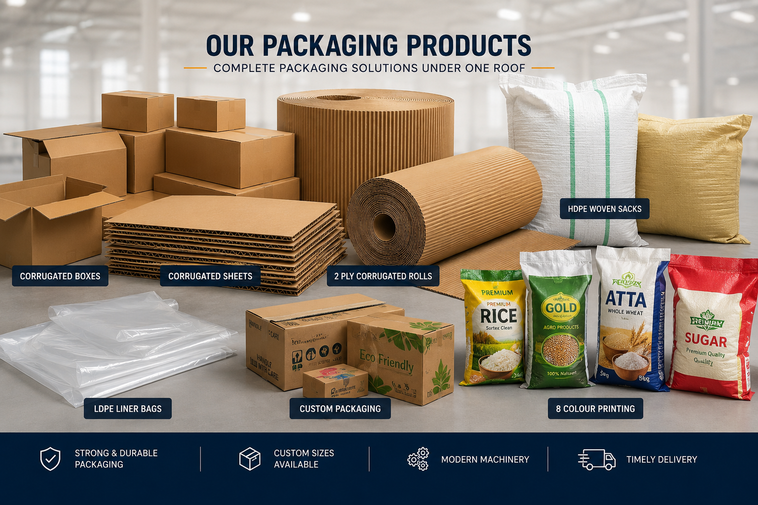 Complete packaging product range from Shree Balaji Super Packaging
